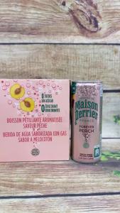 Nước Có Ga Hương Đào Maison Perrier Forever Peach 250ml - Lốc 10 Lon 0 Đường 0 Chất Tạo Ngọt Nhập Khẩu Pháp