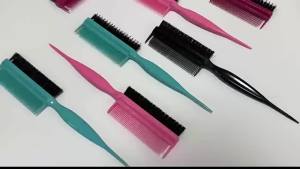 New Dual-Sided Rat Tail Combs Nylon Boar Bristle Hair Fluffy Comb Anti-static Smooth Hair Combs Hairdresser Styling Tools