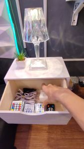 Meja Nakas Minimalis Kamar Tempat Tidur Modern - Rak Laci Nakas Minimalis Serbaguna Modern Aesthetic