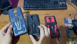 Case For Samsung Galaxy M32 New Casing Hp Kickstand Clip Hardcase I-Crystal Casing Hp Robot