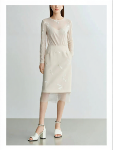 Designer Autumn Straight Skirt