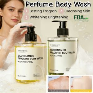 MAYCREATE Niacinamide Perfume Body Wash 500 ML Perfume Shower Gel Comfort Skincare Cleansing Skin Repair Cleanser Whitening Brightening Improve Skin Lasting Fragran Moisturizing Daily Radiant Sensitive Smoother Moisturizing Anti-itch Acne-clearing