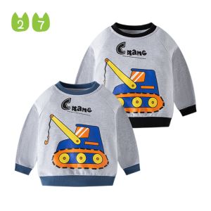 ฤดูใบไม้ผลิฤดูใบไม้ร่วงผ้าฝ้ายเสื้อแขนยาวสําหรับชายผ้าฝ้ายออกแบบการ์ตูน K-สไตล์เด็กเสื้อผ้าขายชุดเด็ก