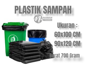 Kantong Plastik Sampah Ukuran 60x100  90x120
