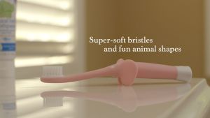 [ HG013 ] Bàn chải đánh răng Dr.Browns hình con Voi cho trẻ từ 0-3 tuổi