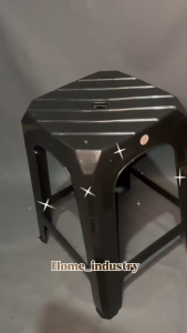 Kursi Baso Espana Warna Hitam Paket 4PCS: Kursi Cafe & Kursi Duduk Tanpa Senderan