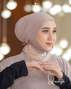 QUINZA inner Chin dalaman hijab ninja penutup dagu twist streetch aksesoris rambut ikat tali belakang