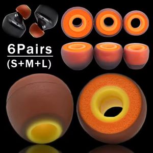 6Pairs Memory Foam Earbud For Sony WF Series Wireless Earphone Replacement Eartips Silicone Double-layer Ear Plug Protective Sleeve Cap