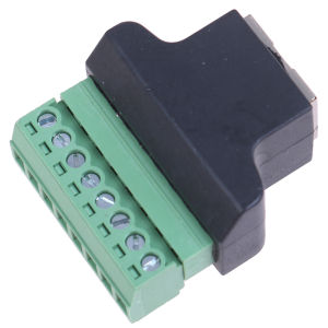【RJ45 To Screw Terminal Adaptor Rj45 Female To 8 Connector For CCTV DVR】