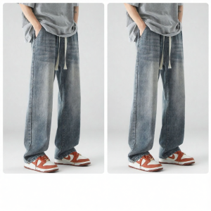 Paul Frank | Quần Jeans Dài Phẳng Vintage Đã Giặt Nước Cho Nam