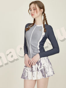 Stunning Womens One-Piece Swimsuit 2025 New Summer Long Sleeve Holiday Beach Play Fashionable Slimming Cover-Up Swimwear