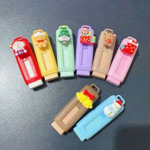 Tẩy Gôm Hoạt Hình Dễ Thương Dạng Kéo Cho Học Sinh Thiết Kế Đẩy Kéo Giáng Sinh Sạch Sẽ Ít Mảnh Vụn Đồ Dùng Học Tập Văn Phòng Phẩm Quà Tặng