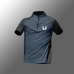 เสื้อยืดกีฬาคอตั้งแขนสั้นแบบมีซิปครึ่งตัวแห้งเร็ว ดูดซับเหงื่อ ระบายอากาศได้ดี สำหรับการวิ่งและออกกำลังกาย สำหรับผู้ชายและผู้หญิง