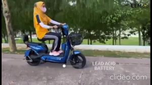 2 Seat Electric Bike LEM Scooter Bicycle Signal Basket Pedal Digital Display Basikal Skuter Elektrik Bakul