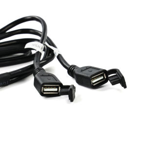MEKEDE Dual USB Giao Diện Cáp 4 PIN 6 PIN Đa Phương Tiện Xe Ô Tô Tự Động Đài Phát Thanh Phụ Kiện Cắm Và Chạy Dây