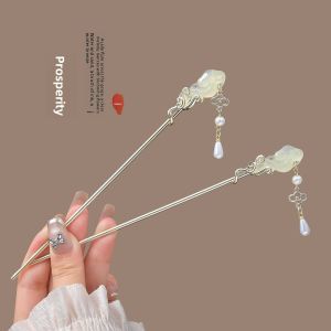 New Chinese Style Tassel Hairpin Womens High-End Sensation Horse Face Skirt Accessory Traditional Chinese Flowing Tassel Hairpin