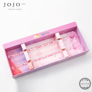 Bàn Đạp Thủy Tinh Hồng Dễ Thương JOJOS L. PD.Hello Dây Đeo Kính Hồng Dễ Thương Cho Đồ Dùng Nhà Bếp Và Đồ Dùng Nhà Bếp