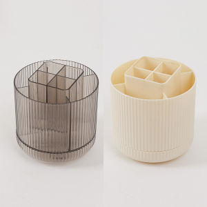 Rotatable Medicine Storage Box Desktop Cream Paste Drug Organizer Rack Simplistic round Plastic Case for Easy Access Medicine Sorting