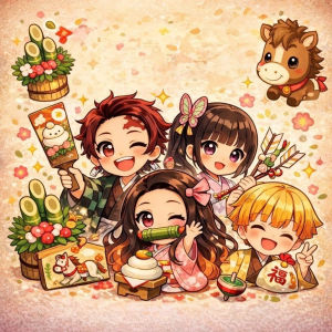 Kayou | Cute Anime D-Demon S-Slayer Characters Jigsaw Puzzles 500PCS/1024 PCS Wall Decor for Living Room Bedroom Perfect Gift No Frame