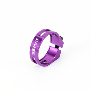 SEMAT Mountain Bike Seat Tube Clamp 31.8/34.9MM Aluminum Alloy Hollow Road Bike Locking Seat Tube Clamp Ring