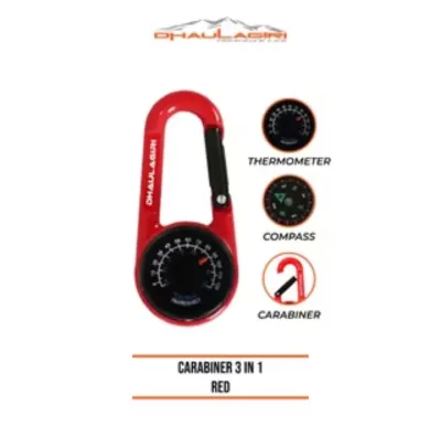 Dhaulagiri Kompas Carabiner Compass Penunjuk Arah Mata Angin untuk Camping & Hiking