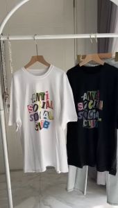 ●ECLAIRE● 043 Tshirt Kaos Oversized Jumbo Bigsize Lengan 3per4 Kasual Casual Mode Basic Dasar Korea Import 88037