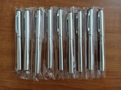 PULPEN BARREL SILVER PLUS REFILL ISI PENTEL MG8 PEN TANDA TANGAN SIGN PEN