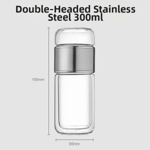 Tea Water Separation Creative Filter Heat-Resistant Glass Cup