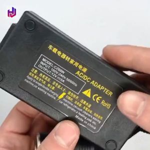 Adaptor Lighter Converter Konverter 220V AC To 12V DC Lighter Socket Power Mobil Kulkas EU 5A 10A Power Mobil Kulkas EU 5A 10A Adaptor Colokan Socket Listrik Mobil