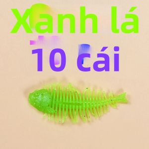 10 Mồi Câu Cá Giả Bằng Silicon Mềm Đàn Hồi Cao Hình Xương Cá Kiểu Shad Wobblers JIG Worm Swimbait Dành Cho Cá Chép Cá Vược Cá Chó Câu Cá Biển Sông Hồ