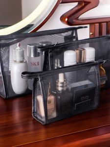 กระเป๋าเครื่องสำอางขนาดเล็กแบบพกพาสำหรับการเดินทาง กระเป๋าเก็บลิปสติกสุดน่ารัก กระเป๋าเครื่องสำอางแบบพกพาที่มีสไตล์และเรียบง่าย