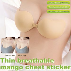 Thin section breast stickers dress wedding breathable gathered bra