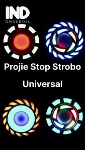 Lampu Stoplamp-Stop Lamp Belakang Projie-Ironman-Pelangi-Rainbow-Bulat-Sisik Strobo Untuk Semua Jenis Motor-Unviresal