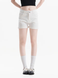 zuocisankon | Laid-back Basic Denim Shorts Slim Fit