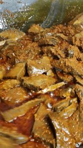 Rendang Paru Sapi - Rendang Gadih