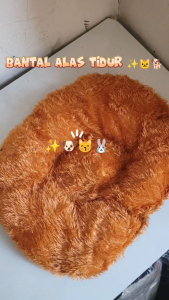 Bantal alas tidur bulu kucing anjing