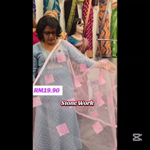 MADANIKAS Colour Soft Net Dupatta with Embroidery and Stone work Madanikas Dupatta Price In Bangladesh - Lazada