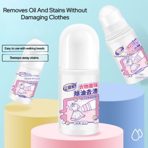 [Oil Remover] Oil-removing And Stain-removing Clothing Portable Ball Cleaning Stain-removing Without Water Washing Clothes Oil Stain Roll-on Remover