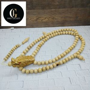Tasbih Kemuning gading kepala ukir naga B23