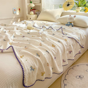 AIYUN | Cotton Wrinkled Yarn Baby Blanket