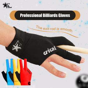 Crical 3 Ngón Tay găng tay bi-a thoải mái Lycra Snooker Cue găng tay tay phải & tay trái Phụ Kiện Găng Tay Luyện tập bi-a