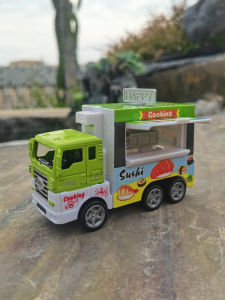 Xe Bán Kem Có Thể Mở Cửa Xe Ăn Nhanh Xe Đồ Chơi Trẻ Em Xe Đồ Chơi Hợp Kim Nam Và Nữ Xe Hơi Điện Từ Tính