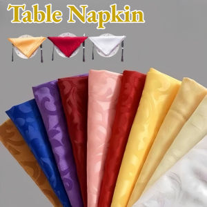10pcs European Table Napkin Square Dinner Cloth Foldable Placemat Towel for Western Restaurant Decor
