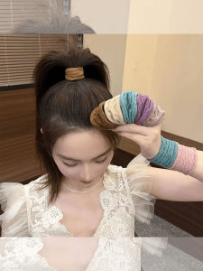 ยางรัดผมยืดหยุ่นสูง ยางรัดผมหน้ากากผิวหนังสำหรับผู้หญิง ยางรัดผมหางม้าสูง ยางรัดผมทนทาน หางม้าสูง ยางรัดผม หางม้าสูง ยางรัดผม ยางรัดผม