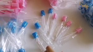 [100PCS] Disposable Mouth Swabs Sponge Oral Care Sponge Swab Tooth Cleaning- Unflavored & Sterile Oral Swabs Dental