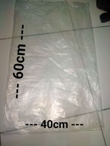 Plastik buram tebal ukuran 40x60cm second
