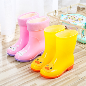 Cute Kids Rain Boots Waterproof Non-Slip Rubber Shoes Rain Boots
