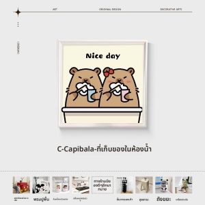 ตู้เสื้อผ้าติดผนังห้องน้ำแบบไม่ต้องเจาะ ชั้นวางของสำหรับเครื่องซักผ้า ชั้นวางของในห้องน้ำ ที่แขวนอยู่ด้านบนของท่อสูบ