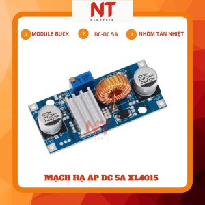 Mạch hạ áp DC 5A XL4015 có kèm nhôm tản nhiệt cho IC