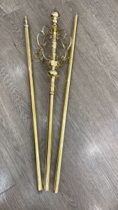 Gậy tích trượng địa tạng bằng đồng dài 1m7 (đầu gậy 40cm thân đồng 1m3) (Quý khách cần chiều dài khác lh với shop)